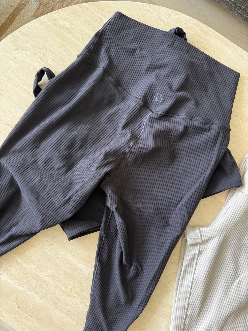 aerie Ribbed V-Neck Sports Bralette - Black - Picture 5 of 7